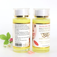Sérum Concentré Éclaircissant Gluta Kojic White Skin avec Vitamine C pour Atténuer les Taches Brunes, Réparer et Blanchir les Pores Noirs