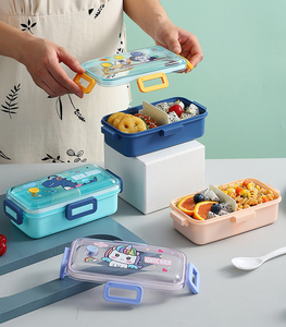 Fiambrera Bento Unicorn para niñas y niños pequeños, bonita fiambrera con tapa de bloqueo segura de 4 puntos, fiambrera para volver a la escuela - Product Image 3