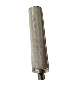 Filtro de vela de varias capas, elemento de filtro de Metal de malla sinterizada para purificación de líquido y Gas, 304 316 316I Ss