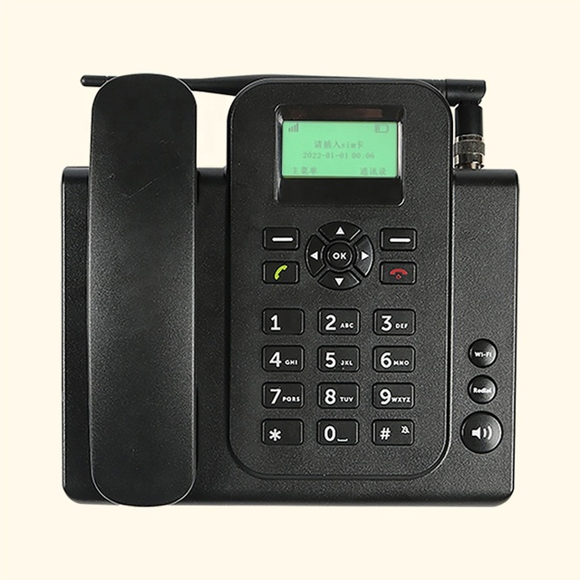 Color Screen Landline 4G FWP LTE GSM 4G Volte Call 2.4 InchWiFi Hotspot Cordless Phone Fixed Wireless Phone SIM Desk Phone