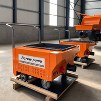 Pompe à béton portable mini électrique à vis, prix usine, pour le transport de béton dans la construction murale