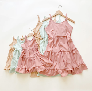 Custom <strong>Mother</strong> <strong>and</strong> <strong>Daughter</strong> <strong>Matching</strong> <strong>Dresses</strong> Summer Casual Outfits - Product Image 3