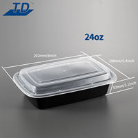 Groothandel 38Oz Plastic Bento Lunchbox Veilig Fast Food Verpakking Voor Take Away Maaltijd Prep Bowl