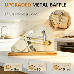 Machine à pain AY-M40C blanche, accessoires de cuisson, trancheuse à pain pliable, trancheuse à toasts, coupe uniformément le pain et les toasts, pliable - Product Image 2