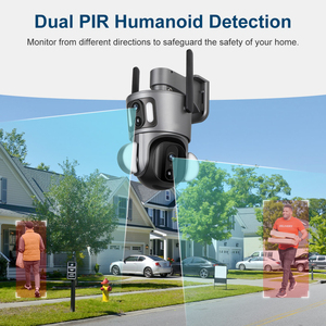 4MP 6MP กล้องเครือข่าย IP Wi-Fi 4G PTZ เลนส์คู่ติดตามอัตโนมัติรักษาความปลอดภัยที่บ้านซูม10X เลนส์คู่กล้องเครือข่าย - Product Image 5