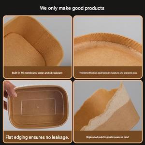 Offre Spéciale – Bol/Gobelet à Soupe en Papier Kraft Brun Écologique à Paroi Simple, Qualité Alimentaire, Idéal pour la Restauration à Emporter, le Pain et la Pizza - Product Image 3