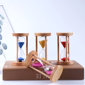 Commercio all'ingrosso di Legno di Sabbia Timer <span class=keywords><strong>Tre</strong></span> Pilastri Tè Clessidra Per Le Decorazioni - Product Image 2
