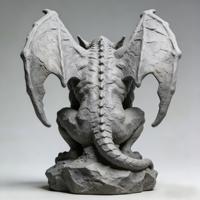 Sculpture de gargoyle en résine faite à la main, peinte à la main, taille et couleur personnalisées, emballage personnalisé, conception gratuite, OEM ODM
