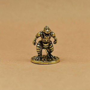 Adornos de <span class=keywords><strong>dinosaurios</strong></span> de latón para el hogar, decoración de escritorio, figuritas pequeñas de la <span class=keywords><strong>serie</strong></span> Jurásica, adornos para mascotas, artesanías, 1 ud. - Product Image 4
