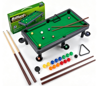 Mini-jeu de billard de table à surface floquée, table de billard de bureau, jeu éducatif de sport d'intérieur