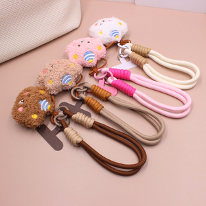 Accessoires de téléphone mignons : Breloques en peluche rose, poupées de dessin animé, cordons de suspension pour coques de téléphone, sacs, porte-clés, Airpods et pendentifs d'appareil photo - Product Image 3