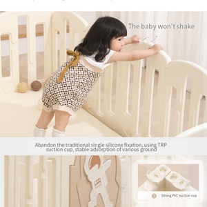 Corralito de valla de plástico seguro para bebés de lujo, <span class=keywords><strong>campo</strong></span> de juegos para niños pequeños con combinación múltiple, área de juegos plegable para interiores para uso en exteriores - Product Image 2