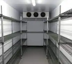 Caminhada do armazenamento da sala fria da carne/peixe no recipiente do congelador armazenamento do refrigerador do blaster