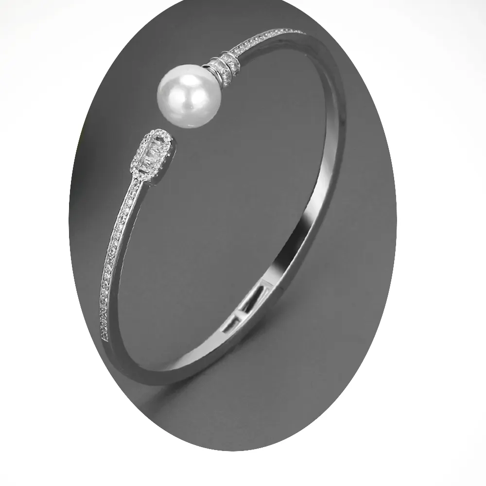 2022 moda zircone cubico braccialetti braccialetti di perle di cristallo gioielli di lusso per le donne fascino ottone regalo festa gioielli alla moda