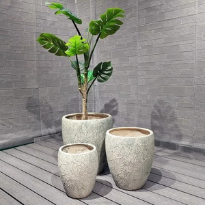 Pots de fleurs en fibre de verre de conception haut de gamme, jardinière pour jardin d'intérieur, pots de fleurs pour plantes d'extérieur pour la décoration - Product Image 6