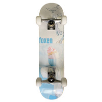 Skateboard complet pour les enfants, tennis pour débutant, style sportif américain, en érable
