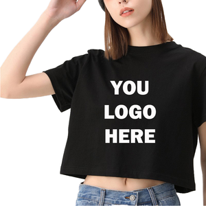 Camiseta Gráfica Oversize de Punto Ecológico para Mujer, Estilo Urbano, Corta, Transpirable, 100% Algodón, para Verano - Product Image 1