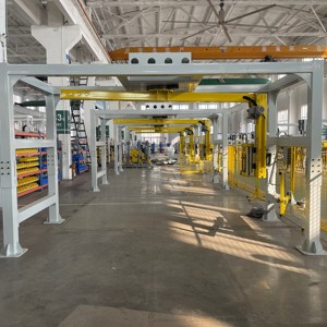 Automatic Cantilever Stretch Wrapping Machine No Need <b>Turntable</b> For Heavy And Oversized Pallet Goods Packing - Product Image 5