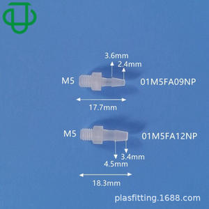 Conector de Plástico Roscado M5X1/8 para Uso Industrial con Gas y Líquido de Diámetro Pequeño - Product Image 2