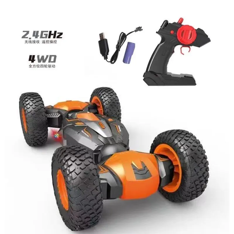 1:18 2.4Hz Rc Vrachtwagen Afstandsbediening Auto-Dubbele Radio Controle Speelgoed Zijdig Draaiende Twister Stunt Auto Rc Auto Voor Kinderen Volwassenen