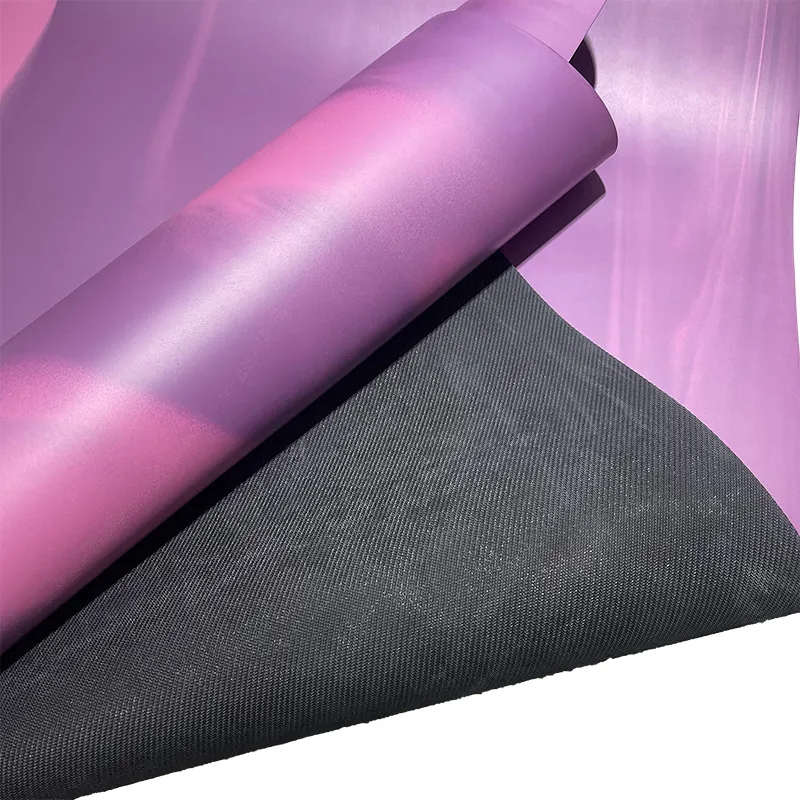 Umicca Eco-Vriendelijke Private Label Custom Groothandel 4Mm UV-Print Natuurlijk Rubber Pu Lederen Yoga Mat Fabriek