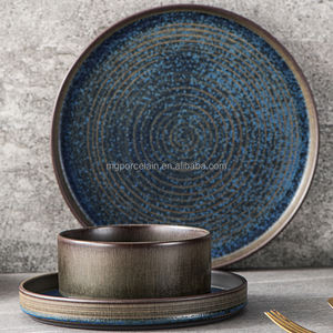 Hotel restaurante cena fina casual cerámica porcelana gres redondo fideos ensalada cereal sopa tapas servir cuencos para mezclar - Product Image 3