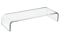 Support de moniteur en acrylique de haute qualité, taille personnalisée, support d'ordinateur pour domicile bureau entreprise, avec plateforme robuste