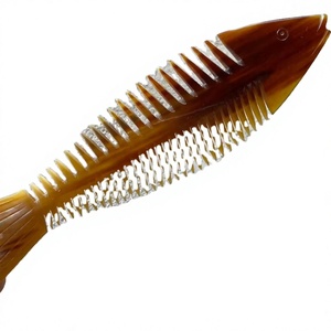 <b>Hot</b> Selling Polished Wide Tooth Buffalo Horn <b>Comb</b> Skin-friendly Eco-Friendly Comfortable Modern Style Men Women Salon Use - Product Image 1