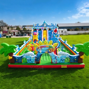 Parc d'attractions gonflable extérieur, parc de trampolines gonflables, aire de jeux gonflable extérieure pour enfants, vente chaude - Product Image 1