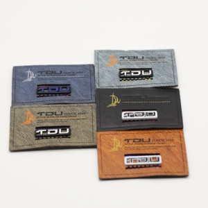 Best Price Custom Full Color Brand <strong>Jeans</strong> Tag Pu <strong>Label</strong> Embossed/Metal Leather <strong>Label</strong> Patch for Clothes Garment - Product Image 5