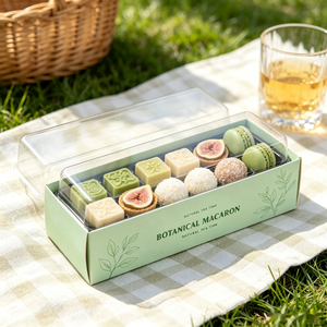Boîte à gâteau roulé en papier kraft avec fenêtre, vente en gros, directement de l'usine, pour l'emballage de desserts, gâteaux et pâtisseries - Product Image 6