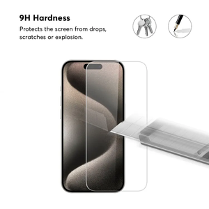 Film de protection d'écran en verre trempé 2.5D 9H haute qualité en aluminium pour iPhone 17 Pro Max, prix usine, pour la série iPhone 17 - Product Image 5