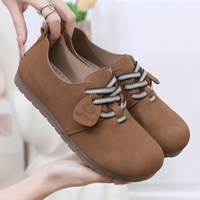 Nouvelle Collection Printemps 2025 – Chaussures Décontractées Femme en Gros, Semelle Souple Antidérapante, Mocassins Couleur Unie Respirants Synthétiques Polyvalents