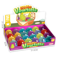 Juguete Educativo Gashapon de Vegetales que Cambian de Color con Agua, Set de Juego para Niños con Modelos Realistas de Frutas y Vegetales, Diseño Personalizado