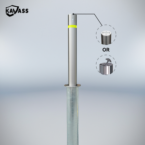 KAVASS أرضية يدوية مدمجة قابلة للسحب تلسكوبي درب أمن سيارة عمود وقوف السيارات الفولاذ المقاوم للصدأ مربط في دبي الإمارات العربية المتحدة - Product Image 2