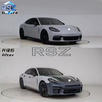 RAYSEZE Kit carrosserie pour Porsche 2017 2023 Panamera 971 Ancien à Nouveau 976 Turbo Pare-chocs avant et arrière GTS Chemise latérale DRL