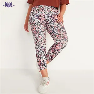 Polyester Spandex Workout Running Plus Size Leggings High Waist 5xl Sport Wear Yoga Pants