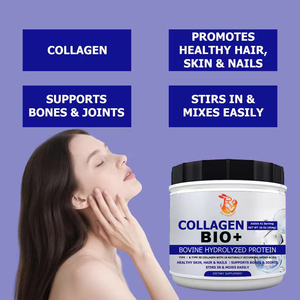 Collagène Bio+ en poudre OEM ODM, protéine de collagène bovin sodique pour la santé des articulations osseuses des adultes, qualité alimentaire - Product Image 6