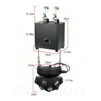 Projecteur LED RGBW 13*15W à boule magique rotative avec laser intégré pour DJ, club, soirée, concert, éclairage de scène