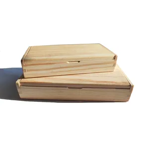 Newell — boîte en bois carrée en vrac, lot de 2020, petit anneau fantaisie de luxe, emballage de cadeaux, charnières de rangement, artisanat, boîte en bois avec Logo personnalisé