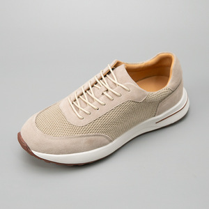 Sand Light - Zapatos Deportivos Casuales de Piel Auténtica con Malla Transpirable y Detalles en Gamuza, con Cordones y Amortiguación, para Hombre, Estilo Veraniego - Product Image 3