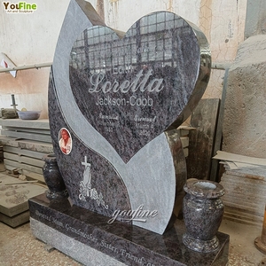 Lápida Vertical <span class=keywords><strong>de</strong></span> Granito Natural Negro YOUFINE con Diseño <span class=keywords><strong>de</strong></span> Libro - Product Image 5