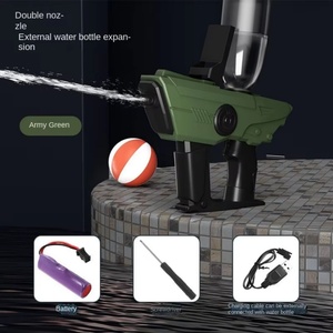 Pistolet à eau électrique automatique SJY-Y2, grande capacité, double buse, tir continu, portable, batterie 500 mAh, jouet pour enfants et adultes - Product Image 2