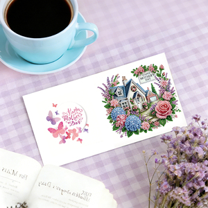Nouvelle carte DIY 2026 avec points de diamant, motif papillon floral et gâteau, <span class=keywords><strong>pour</strong></span> la Fête des Mères, <span class=keywords><strong>pour</strong></span> maman - Product Image 5