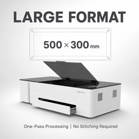 Machine de découpe et de gravure au laser CO2 Vmyth Genesis-C 60W 500x300mm Bois et verre Refroidissement par eau Mise au point automatique Caméra 4K