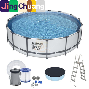 <span class=keywords><strong>Piscine</strong></span> Jingchuang56488 avec support rond, <span class=keywords><strong>piscine</strong></span> familiale, grande <span class=keywords><strong>piscine</strong></span> extérieure - Product Image 1