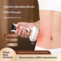 Professionelles Elektrisches Kräuter-Massagebürsten-Set mit Beifuß-Ingwer-Öl - Vakuum-Technologie Komplettes Körper-Scraping-Therapie-Kit