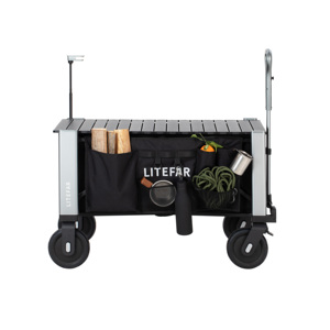 Carrello Elettrico con Batteria Sostituibile da 24000mAh, Power Bank PD 100W, Autonomia 12KM, Motore 500W, Telecomando, Carrello Intelligente per Campeggio - Product Image 5