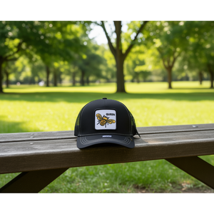 Gorra Trucker con Bordado de Abeja Reina, Ajustable, de Malla, Unisex, Casual, Diseño de 6 Paneles, para Primavera/Verano - Product Image 2