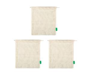 Bolsa de Algodón Orgánico Biodegradable, Ecológica, Libre de Plástico, Reutilizable para Verduras y Productos Agrícolas - Product Image 4